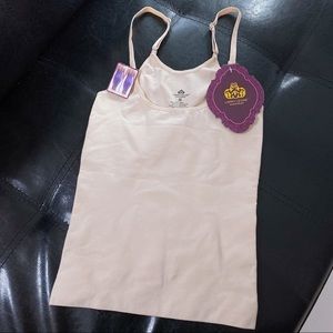 NEW Larry Levine shapewear small nude tank top
